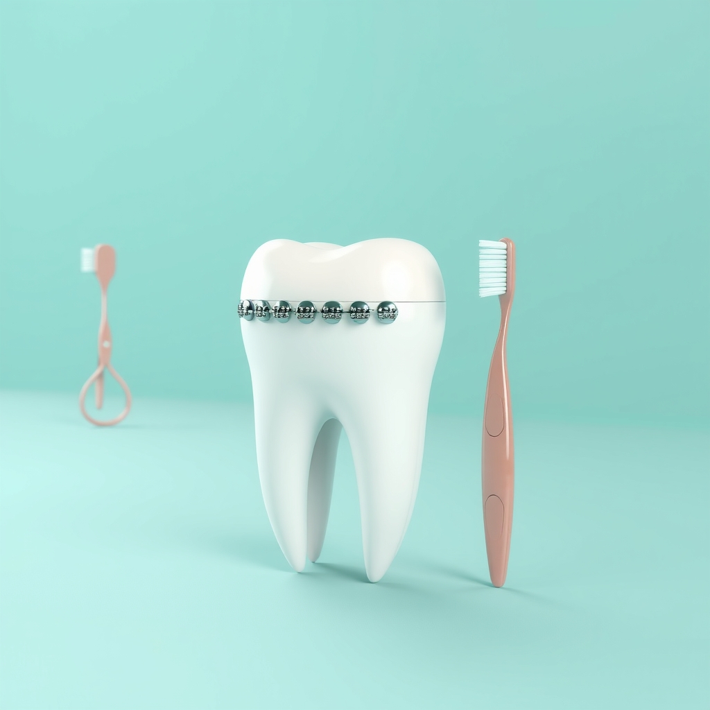 Illustration: How to Brush and Floss Properly With Braces